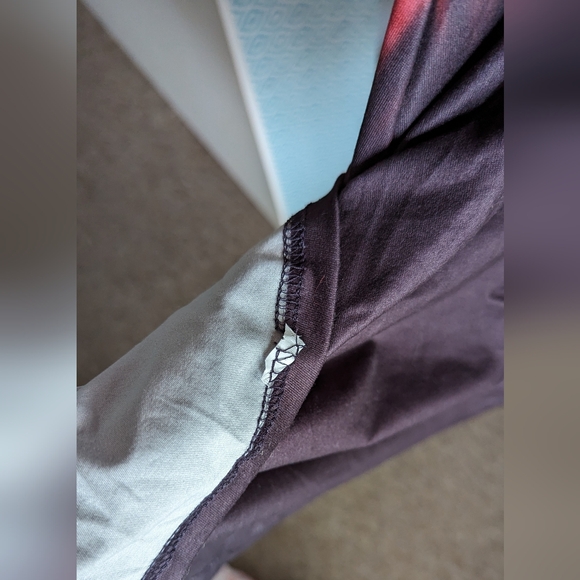 🌸 Boho Maxi Dress Festival Coverup Pink Red Tie Dye Ombre Beach L XL - Picture 11 of 16